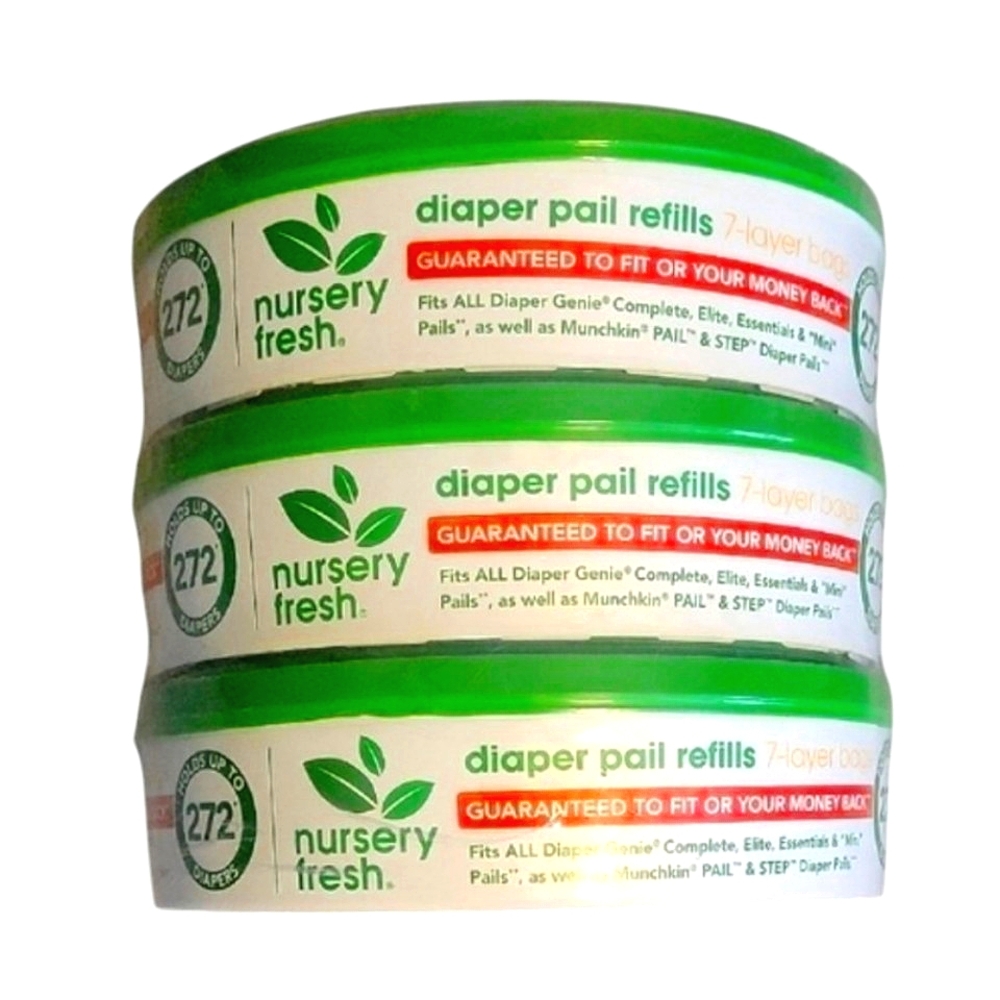 NEW Munchkin Nursery Fresh Refill Rings for Diaper Genie & Munchkin Diaper Pails